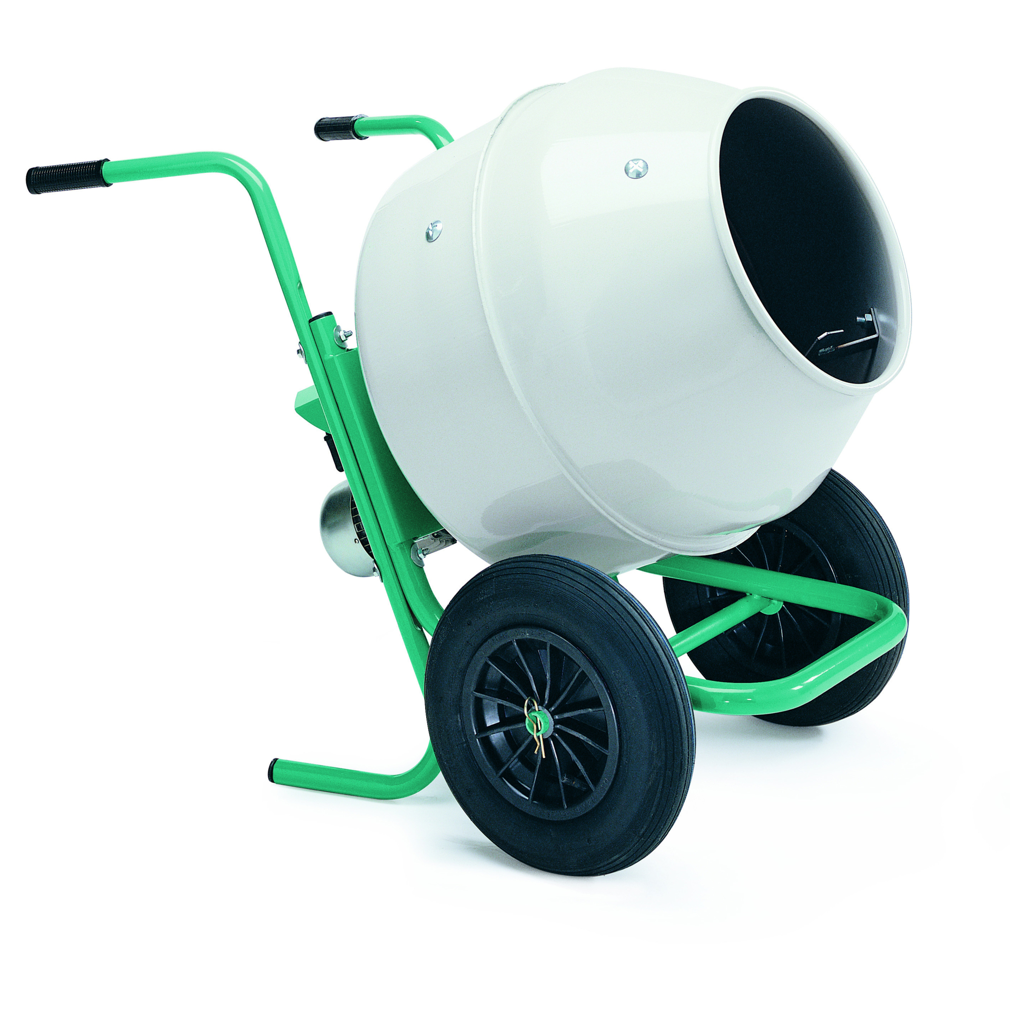 IMER Wheelman II Portable Wheelbarrow Style Mixer — 5 Cu. Ft., 120V, 0.5 HP, Steel Drum, Model# 1105422